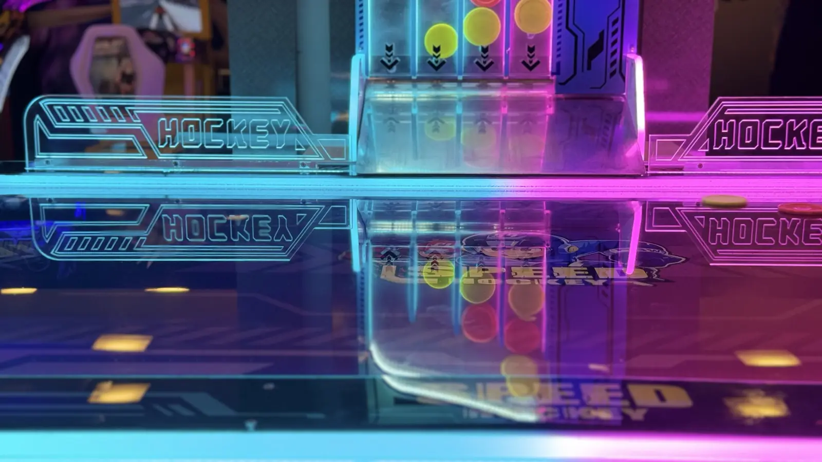 Air hockey table at Funzania