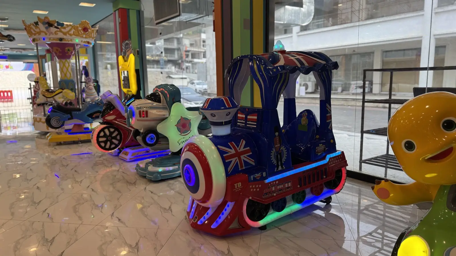 Kiddie train ride at Funzania