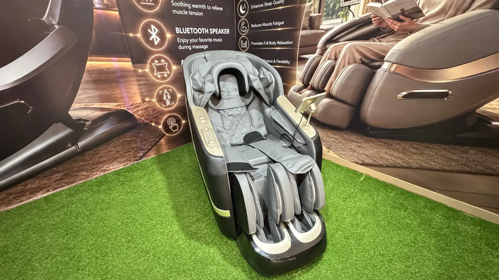 Relaxation massage chairs at Funzania