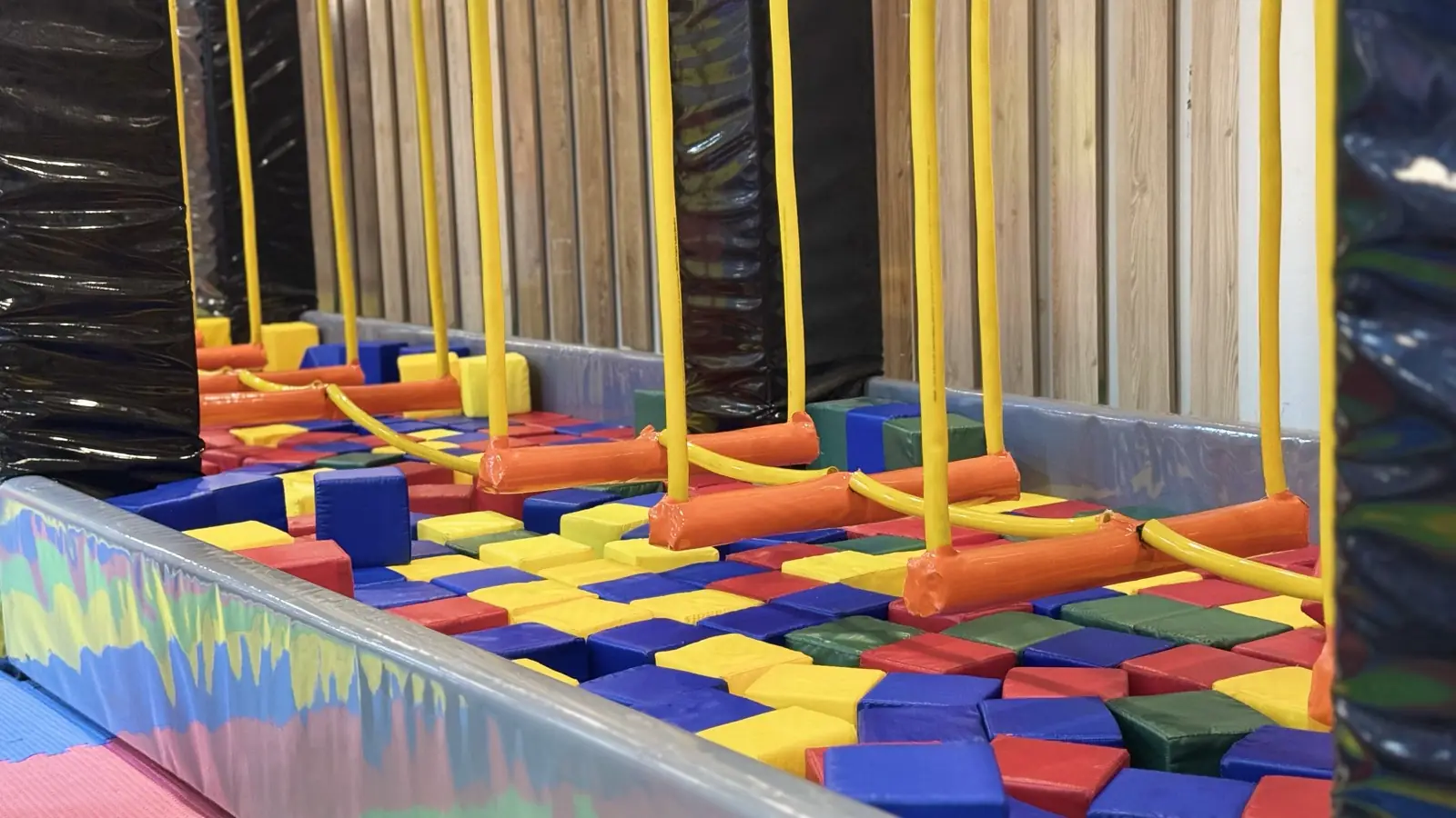 Foam block play pit at Funzania