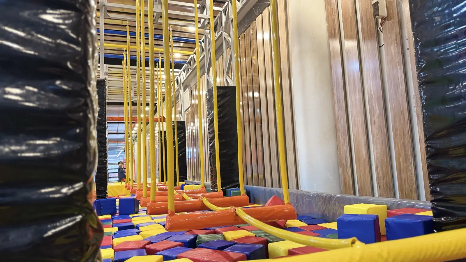 Ropes course play area at Funzania